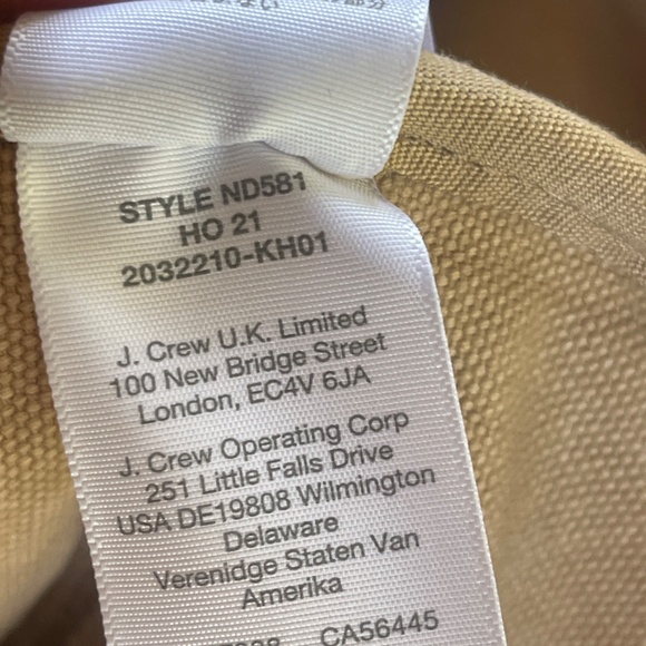 Madewell X BACKDROP Studio Hours Collab Camden Canvas Tote Shoulder/Crossbod Bag - Picture 13 of 16